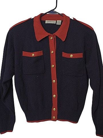 Liz Claiborne Collection Military-Style Wool Cardigan (view 1)