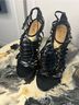 L.A.M.B. 100% Leather Black Heels Size 8 1/2 - photo 6
