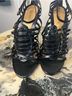 L.A.M.B. 100% Leather Black Heels Size 8 1/2 - photo 9