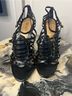 L.A.M.B. 100% Leather Black Heels Size 8 1/2 - photo 10