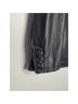 Calvin Klein 100% Leather Solid Black Jacket Size L - photo 3