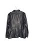 Calvin Klein 100% Leather Solid Black Jacket Size L - photo 2