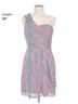 BCBGeneration 100% Polyester Animal Print Blue Bcb Generation Cocktail Dress Size 10 - photo 5