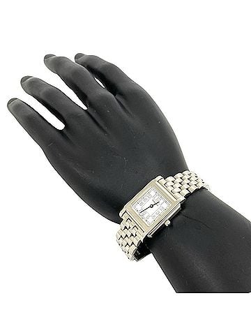 Tiffany & Co. TIFFANY&amp;Co. Tiffany Classic Square Stainless Steel Quartz Watch, Silver, 27018 (view 2)