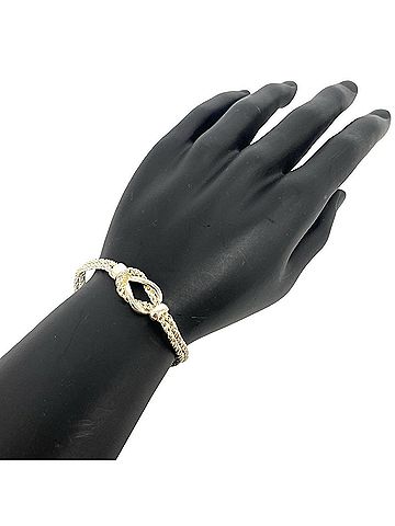 Tiffany & Co. TIFFANY&amp;Co. Tiffany Vintage Double Rope Center Knot Bracelet, Sterling Silver 925, Accessory, 17026 (view 2)