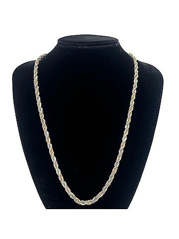 Tiffany & Co. TIFFANY&amp;Co. Tiffany Twist Rope Necklace, Sterling Silver 925, 14K Yellow Gold 585YG, 30982 (view 2)