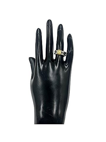 Tiffany & Co. TIFFANY&amp;Co. Tiffany Grooved With Ring, Sterling Silver 925, 18K Yellow Gold 750YG, Item Number 29876 (view 2)