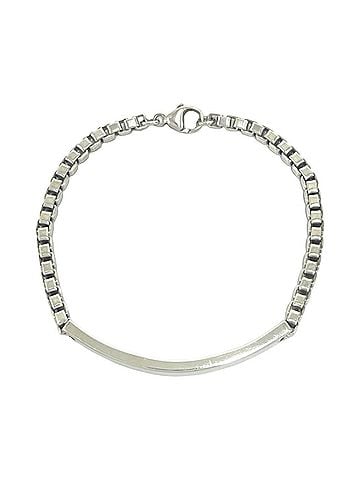 Tiffany & Co. TIFFANY&amp;Co. Tiffany Venetian ID Bracelet, Sterling Silver 925, Accessory, Jewelry, 07tif (view 1)