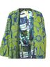 ELECTRA Psychedelic Silk-Lined Trench Coat Trenchcoat - photo 1