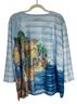 Alfred Dunner Stripes Blue Long Sleeve Blouse Size 2X - photo 2