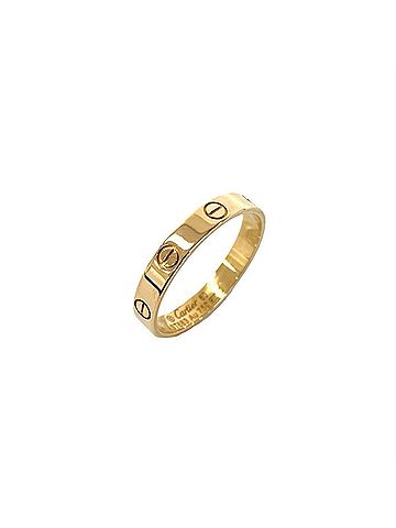 Cartier CARTIER Mini Love Ring, 18K 750PG, Size #60, Pink Gold, Item No. 30650 (view 1)