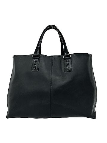 Bottega Veneta BOTTEGA VENETA Vintage Marco Polo Leather Tote Bag/Handbag for Men, Black, 23531 (view 1)