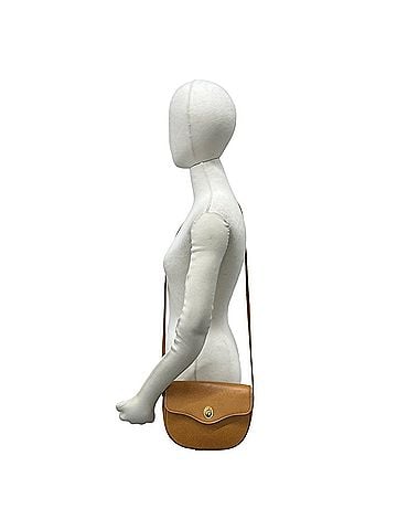 Christian Dior Christian Dior Vintage CD Logo Hardware Leather Shoulder Bag Pouch Brown 42885 (view 2)