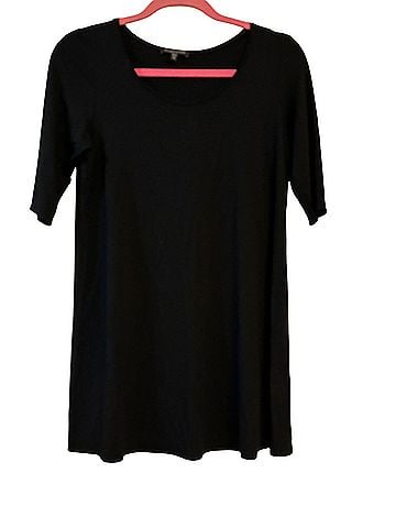 Eileen Fisher Swing Tunic Short Sleeve Blouse (view 1)
