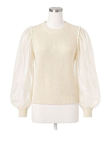 Sea New York James Organza Sleeve Pullover Sweater (view 1)