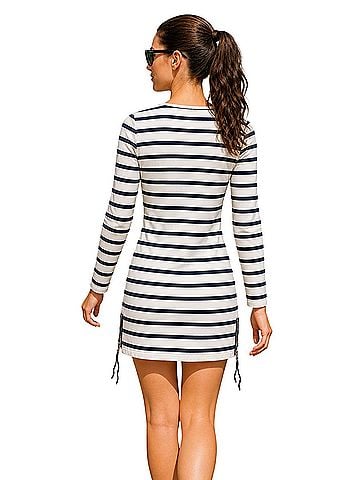 Joseph Tunic Stripe Jersey Casual Dress (view 2)