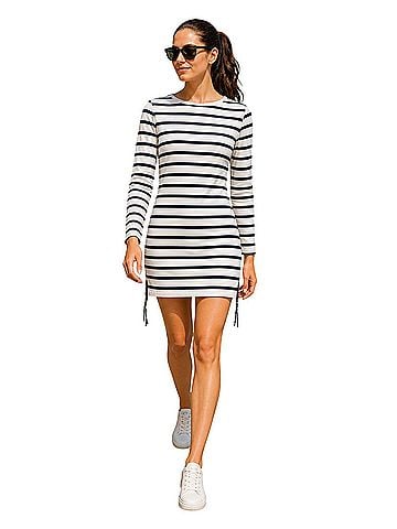 Joseph Tunic Stripe Jersey Casual Dress (view 1)