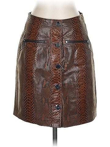 Elie Tahari Elie Tahari Faux Leather Skirt (view 1)