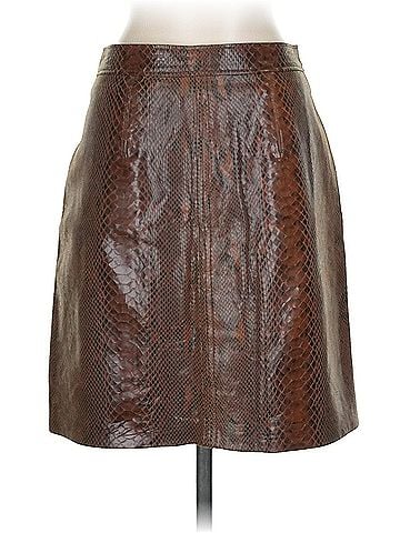 Elie Tahari Elie Tahari Faux Leather Skirt (view 2)