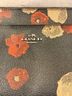Coach Floral Black Red Tan Leather Clutch One size - photo 4