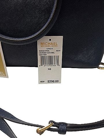 Michael Kors Saffiano Dome Satchel Leather Satchel (view 2)