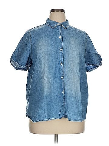 J.Jill J.Jill Short Sleeve Button Down Shirt (view 1)