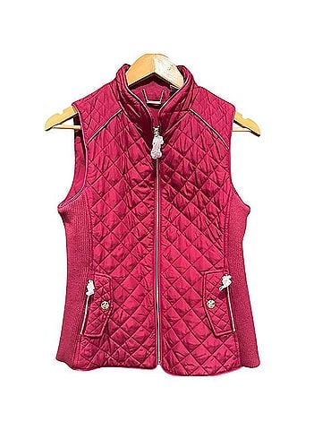 Chico's Rib Trim Quilted Vest Vest (view 1)