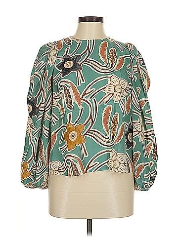 Ulla Johnson Ulla Johnson 3/4 Sleeve Silk Top (view 1)