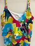 J.Crew 100% Polyester Floral Multi Color Cocktail Dress Size 4 - photo 3