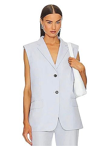 Theory Boxy Oversized Square Vest Vest (view 1)