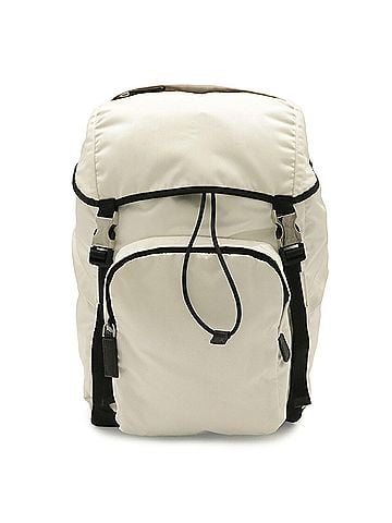 Prada PRADA Backpack, Rucksack, Daypack, Nylon and Leather, BIANCO White, Purchased at a domestic boutique, Item No. 2VZ135 (view 1)