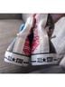 Converse Graphic White Red Blue Sneakers Size 8 - photo 5