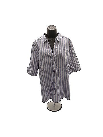 New York & Company Short Sleeve Button-Down Shirt (view 1)