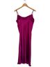Bebe Babydoll Cowl Satin Midi Slip Dress Casual Dress - photo 2