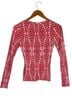 ETRO Paisley Pink Red Silk Pullover Sweater Size 6 - photo 11