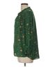 DR2 100% Polyester Floral Green Dr2 3/4 Sleeve Blouse Size L - photo 4