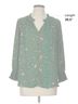 DR2 100% Polyester Floral Green Dr2 3/4 Sleeve Blouse Size L - photo 5