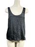 Theory 100% Silk 100% Polyester Floral Black Blue Sleeveless Blouse Size S - photo 1
