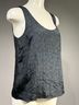 Theory 100% Silk 100% Polyester Floral Black Blue Sleeveless Blouse Size S - photo 5