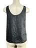 Theory 100% Silk 100% Polyester Floral Black Blue Sleeveless Blouse Size S - photo 2