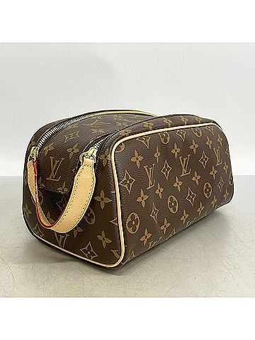 Louis Vuitton Louis Vuitton Monogram Dopp Kit Clutch Bag M44494 Brown Men's (view 2)
