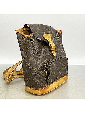 Louis Vuitton Louis Vuitton Monogram Mini Montsouris Backpack M51137 Brown Women's (view 2)