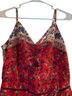 Japna 100% Polyester Floral Red Multi Color Romper Size L - photo 2