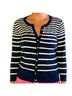 George Stripes Blue White Cardigan Size L - photo 2