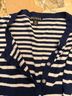 George Stripes Blue White Cardigan Size L - photo 3