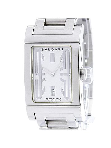 Bvlgari BVLGARI Rettangolo Stainless Steel Automatic Mens Watch RT45S Polished (view 1)