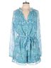 Venus 100% Polyester Paisley Teal Venus Romper Size L - photo 1