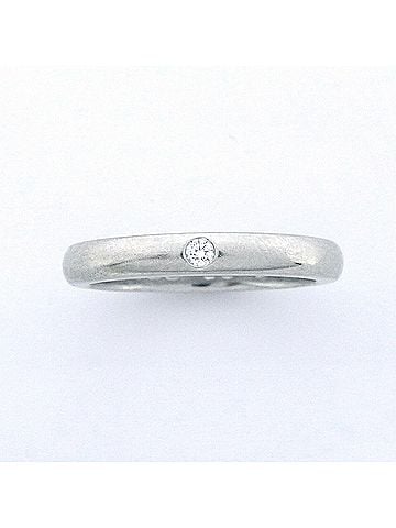 Tiffany & Co. Tiffany &amp; Co. Stacking Band Ring, 1PD (One Diamond), Pt950 Platinum, Women's (view 2)