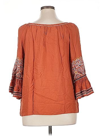 Max Studio Max Studio 3/4 Sleeve Blouse (view 2)