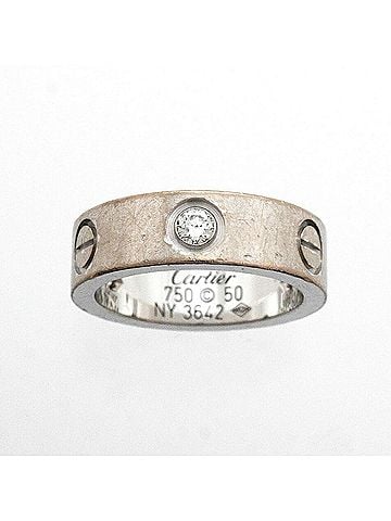 Cartier Cartier Love Ring, 3PD, 18KWG White Gold, Diamond, Size #50, Ladies' Ring (view 2)